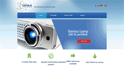 Desktop Screenshot of geniuslamps.com